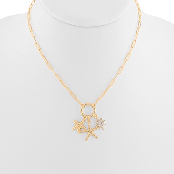 Starfish & Starburst w/Ring Choker - Picture 1 of 2
